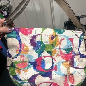 Coach Colorful Signature Shoulder Bag
